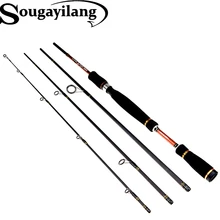 Sougayilang 2 1m 2 4m 2 7m Spinning Fishing Rod 4 Sections Carbon Spinning Rod Bass