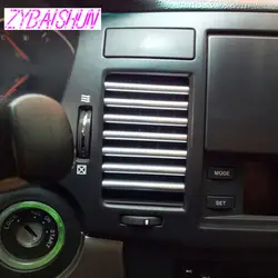 3 м U стиль DIY кабина кондиционер выхода вентиляционные решетки хром украшения Газа для Jaguar XF XJ xjs XK land Rover