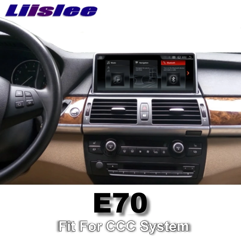 Excellent LiisLee Car Multimedia GPS Audio Hi-Fi Radio Stereo For BMW X5 E70 2007~2010 Original CCC Style Navigation NAVI 8