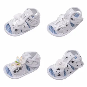

Hot Selling Baby Girl Ghoes Baby Girl Princess Shoes Big Bow Floral First Walkers Soft Sole Anti-Slip Kids Crib Footwear