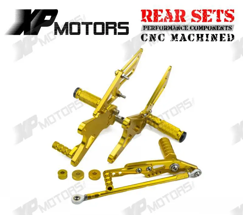 

NICECNC CNC Adjustable Foot pegs Footpeg Footrest Rear Sets For Yamaha YZFR1 YZF-R1 LE 2009 2010 2011 2012 YZF R1