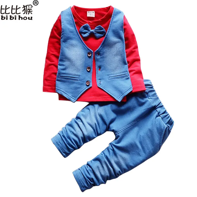 

1-5yrsNew Baby Boy Girls Clothes Spring Kids Clothes Gentleman Toddler Suit 2Pcs Boys Clothing Set Boy clothes Children clothing
