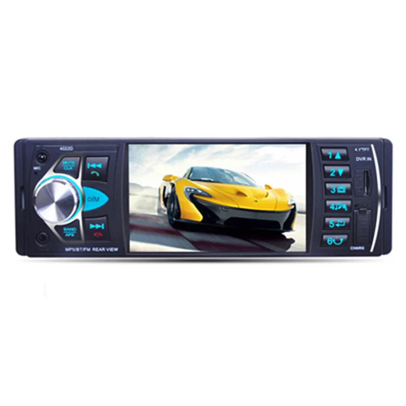 

Car Radio Auto Audio Stereo 4.1 inch 1 Din FM Bluetooth 12v Support Rear View Camera USB FM MP4 MP5 USB SD TF autoradio