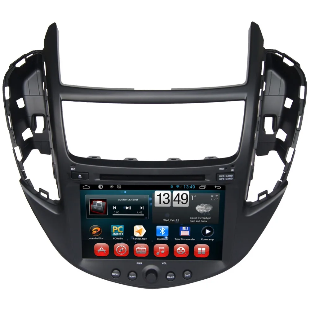 Perfect 8" HD 1024*600 Quad Core Android 6.0 Car DVD Radio GPS Navigation Player for Chevrolet Trax 2013 2014 2015 2016 DVR OBD TPMS OBD 1