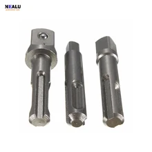 3pcs 1/4 3/8 1/2 Inch SDS Socket Driver Adapters Drive Power Drill Socket Extension Bar Bit 1 2 dr breaker breaking bar hinge swivel socket drive flexi bar 24 600mm extra long