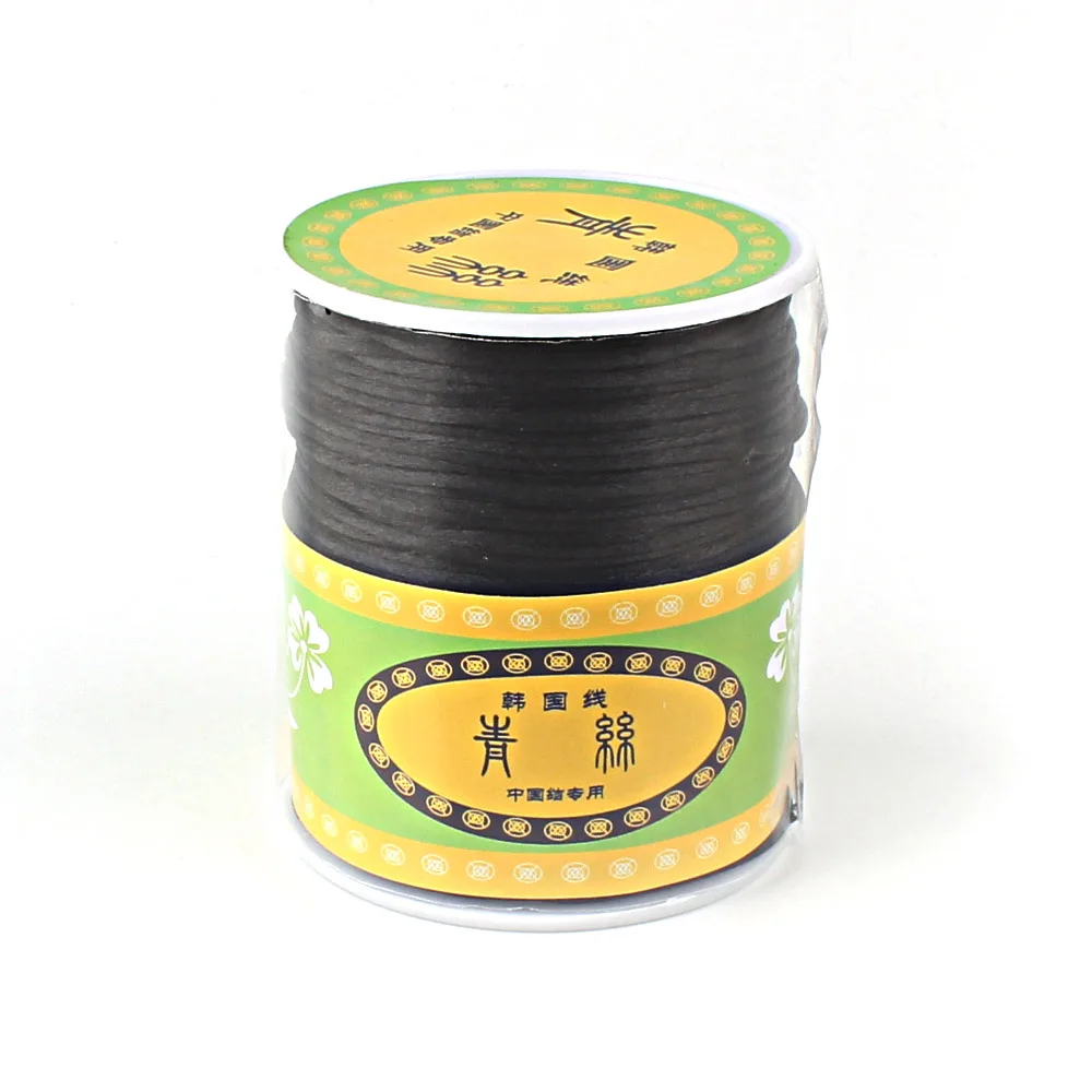 80m/roll Soft Satin Nylon Cord Solid Rope 1.5mm For Jewelry Making Pacifier Chain Necklace Rattle Toys Cord Baby DIY Making Tool 5