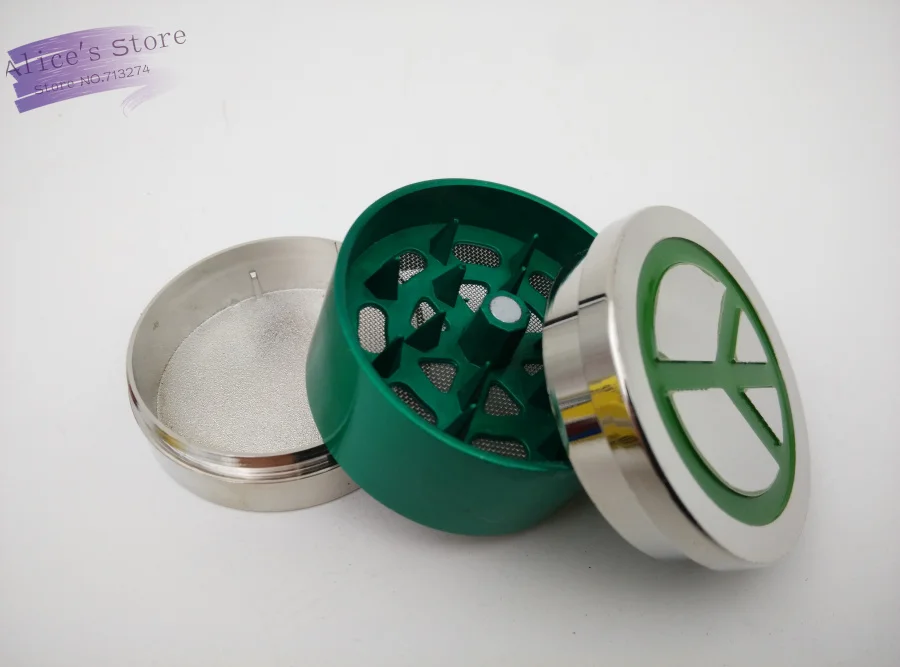

Clearance Sales!New 1pcs (dia 4.2cm) 3-layer Metal herb grinder Tobacco Grinder Tobacco Cutting Smoking Gift GR030