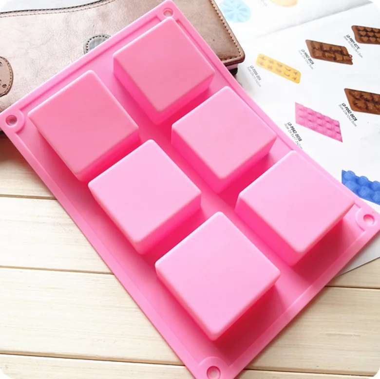 

2pcs Silicone cake mold square square brick handmade soap mold