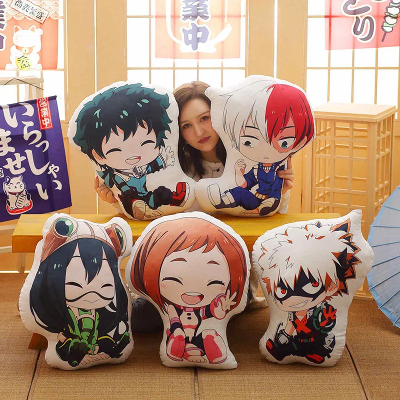 Плюшевая кукла подушка для косплея My H my hero actoria midoroki Shoto Bakugou Katsuki Asui Tsuyu OCHACO URARAKA| |