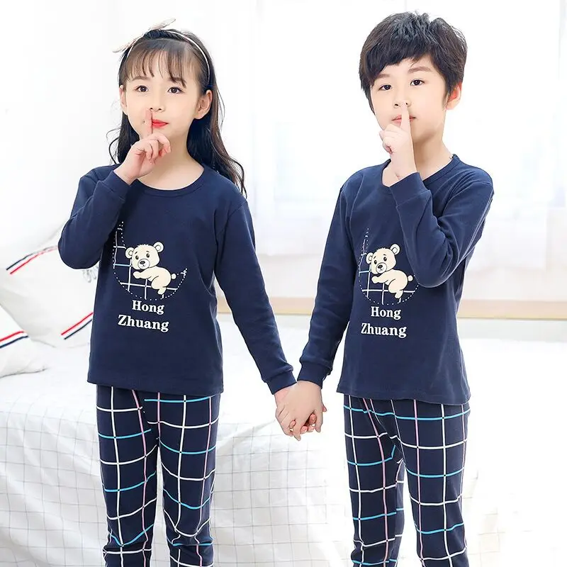 

2019 Autumn Winter Baby Girls Clothes Cartoon Children's Pajamas Set Boy Pyjamas Kids Homewear Nightwear Kids Girl Boy Sleepwear