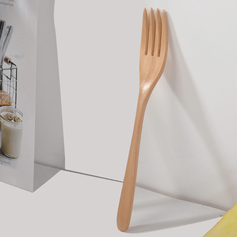 Wooden Bamboo Fruit Fork Long Handle Fork Tableware Dinner Fruit Cake Dessert Small Forks Kitchen Accessories Cuillere Fn65 Forks Aliexpress