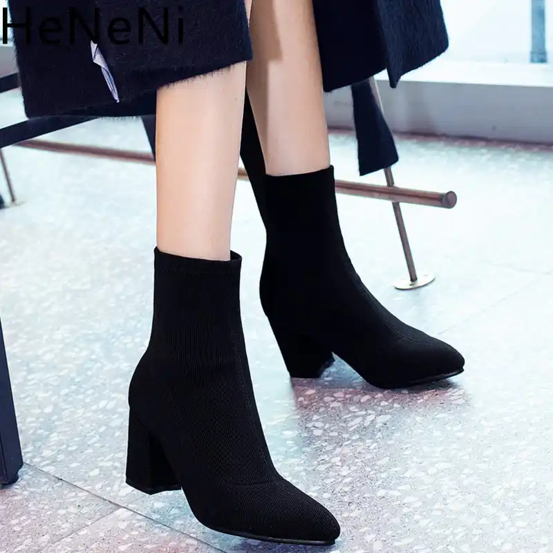 elastic ankle boots