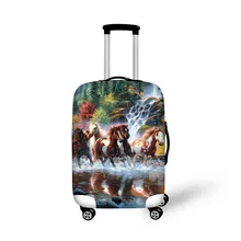 Модные дорожные аксессуары Crazy Horse напечатаны багаж защитный чехол от пыли для 18-30 дюймов чемоданы багаж дождевик для сумок