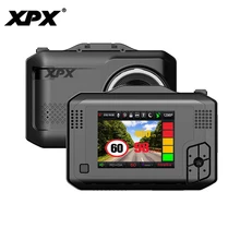 Car dvr XPX G575-STR Dash cam Car DVR 3 in 1 GPS Radar Ambarella A12 Car camera 1296P SpeedCam Geature sensing dashcam DVR