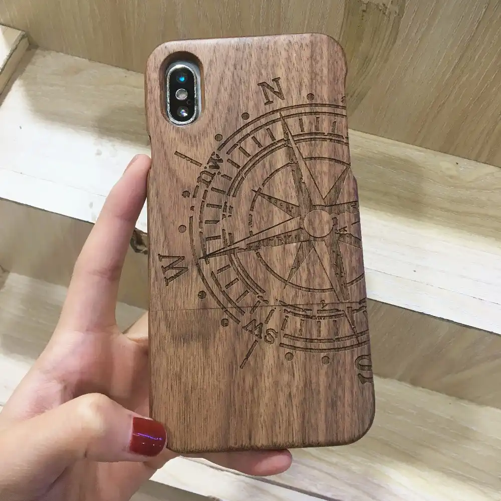 Felidio натуральная орехового дерева чехол для iPhone х натурального Жесткий Чехол Apple
