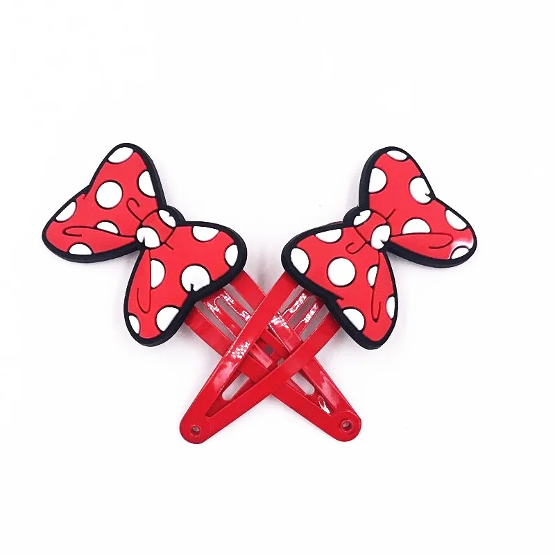 

2Pcs Mickey Minnie rosette Girls Elastic Hair bands Hair Accessories Hair clips Hairpins accesorios para el cabello headband