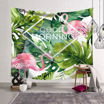 

Beautiful Watercolor Flamingo Tapestry Living Room Bedroom Tablecloth Decoration Wall Hanging Outdoor Camping Picnic Blanket