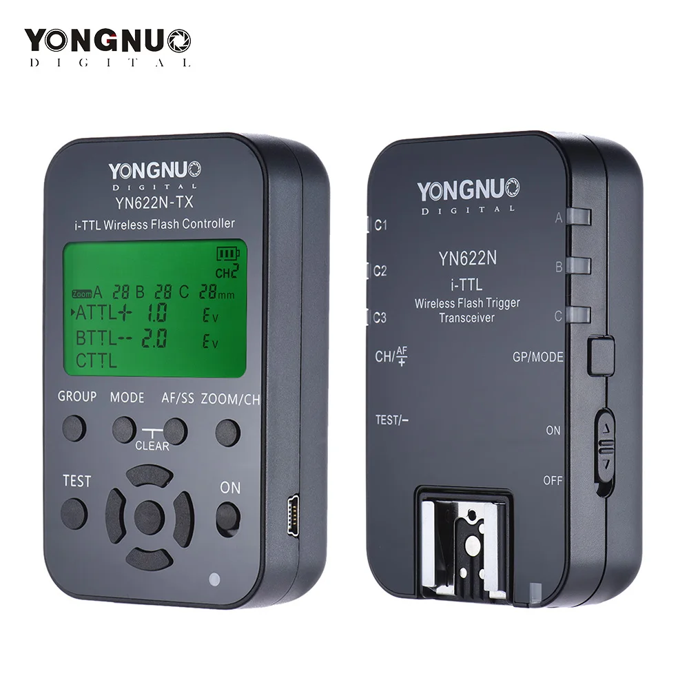 

YONGNUO YN622N-KIT Wireless Remote Control 100M I-TTL Flash Trigger Transceiver Pair Kit For Nikon D70 D80 D90 D200 D300 DSLRs