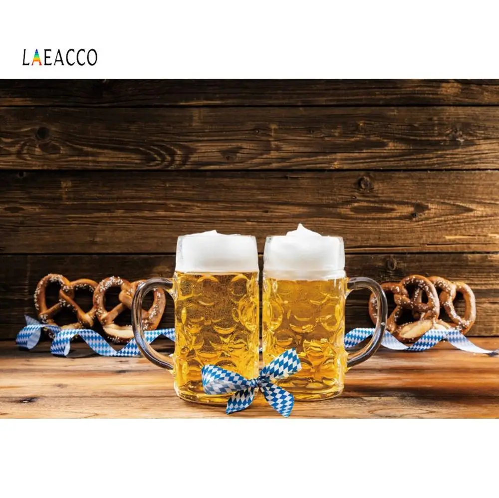 Laeacco Фото фоны счастливый фестиваль Октоберфест Германия пивные очки доски