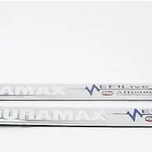 2 Chrome и белый DuraMax дизель allison EFI Live 2500hd 3500hd грузовик Значки Логотипы марок автомобиля