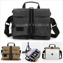 Top Quality TREKGEAR NG2140 NGW2140 DSLR Camera Bag Messenger Shoulder Canvas Bag for D7200 D71000 60D 70D With Waterproof Cover