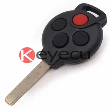 New Uncut Remote key Shell Case Fob 4B for SMART Fortwo 450 Forfour 451 Roadstar