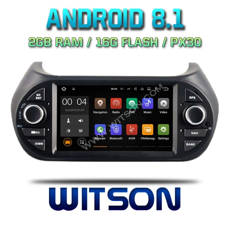 

WITSON Android 8.0/ 8.1 RK SYTSEM Qcta core(eight core) Car Dvd GPS Player For DECKLESS FIAT FIORINO/QUBO 4G RAM 32G ROM IPS