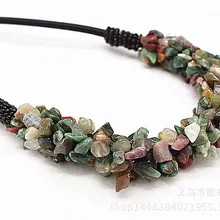 Новое поступление, модные ожерелья из натурального камня, ювелирные изделия, трендовые ожерелья для девушек и женщин