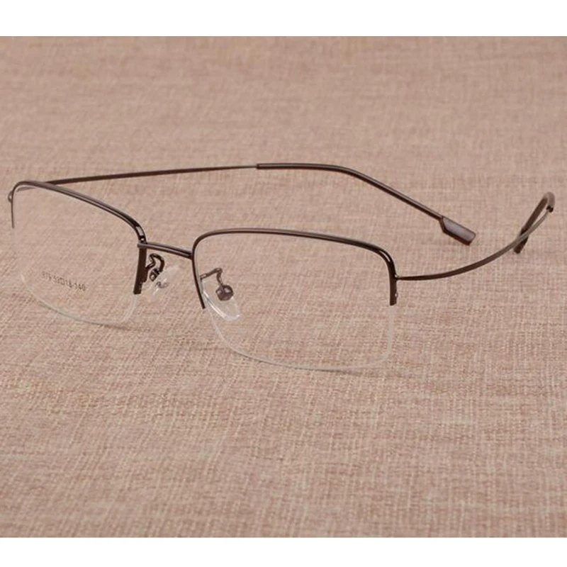 Новинка, Брендовые очки с эффектом памяти из титанового сплава, оправа для очков, мужские очки, полуоправа, ультралегкие очки, очки Gafas Oculos B2