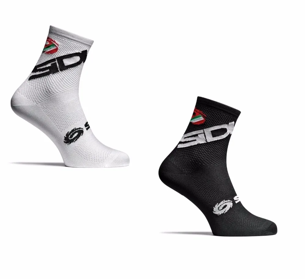 

New Cycling Socks Men Sports Outdoor Black White Breathable Road Bikes Socks