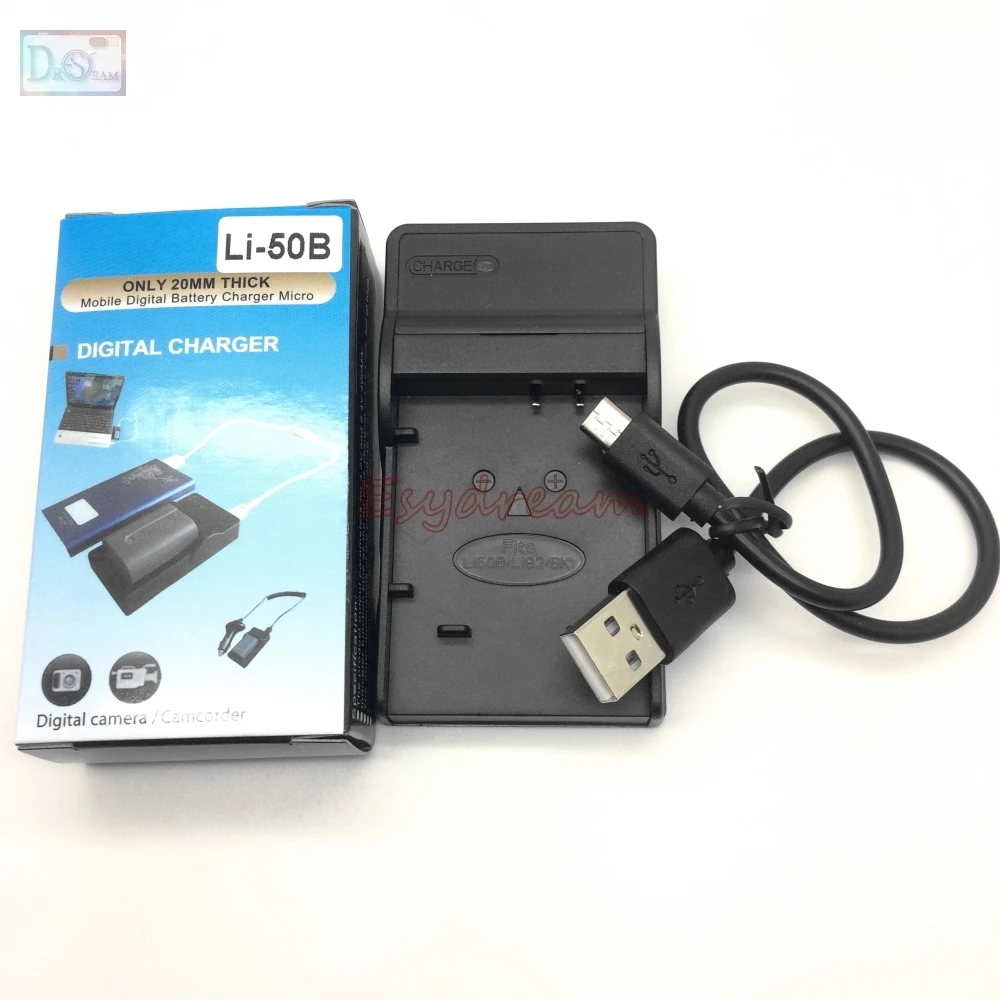 

LI-50C LI 50C USB Charger for Olympus LI-50B 50B LI50B LI-92B 92B BK1 Battery Digital Camera SZ-30MR TG-820 VH-410 VH-510 VR-340