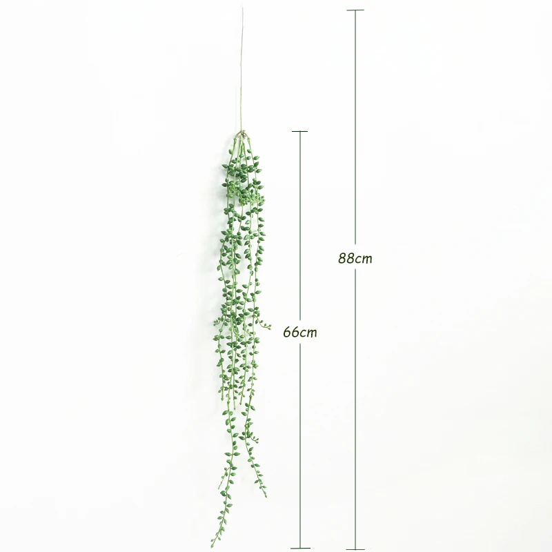 JAROWN Simulation Succulent Plants Artificial Lover Tears Green Rattan Wall Hangings Home Garden DIY Wedding Party Leisure Decor (11)