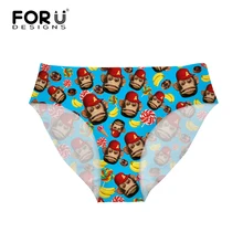 FORUDESIGNS/танкини, купальники, бикини, плавки, обезьяна, 3D печать, сексуальный купальник, женский купальный костюм, женские шорты для плавания, стринги