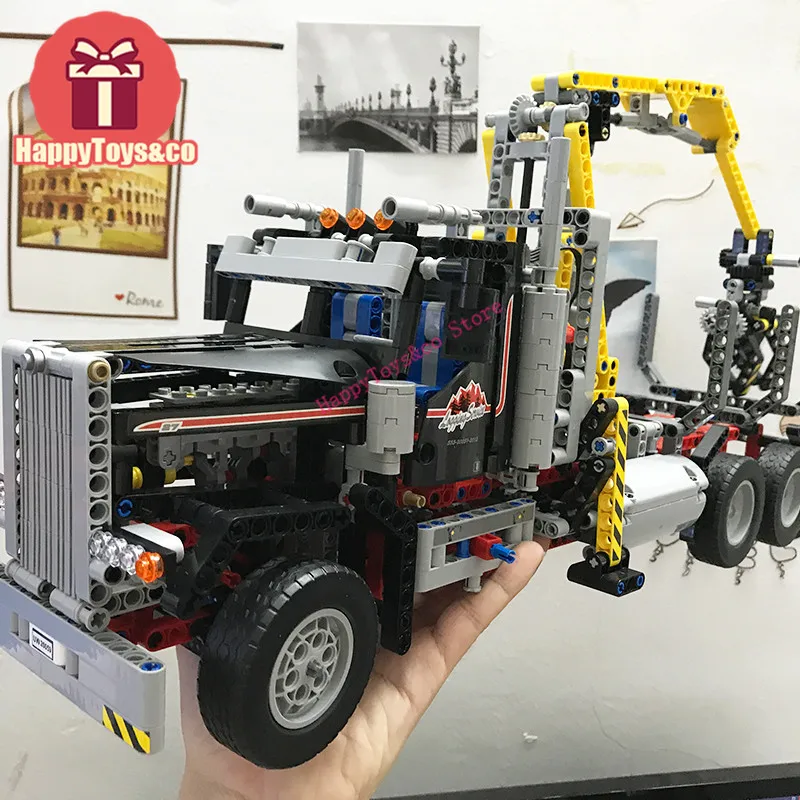 

Legoing Technic Series 9397 1338Pcs The Logging Truck toys For Children Gift 20059 Building Blocks Set Compatible Education