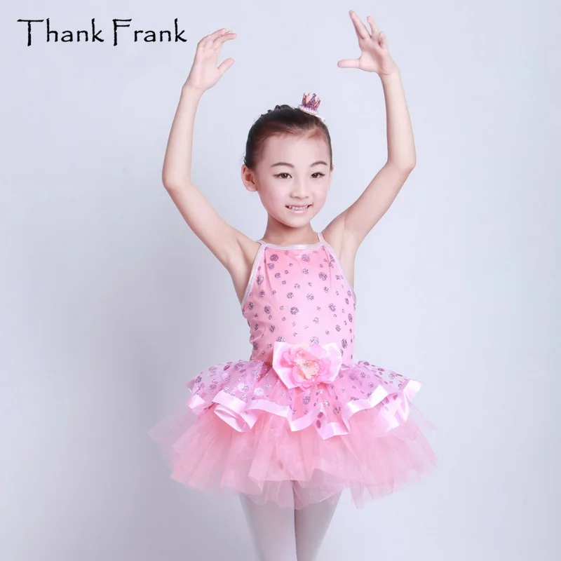 Clearance Sale Brand Ballet Dresses For Girls Polka Dot Camisole Flower