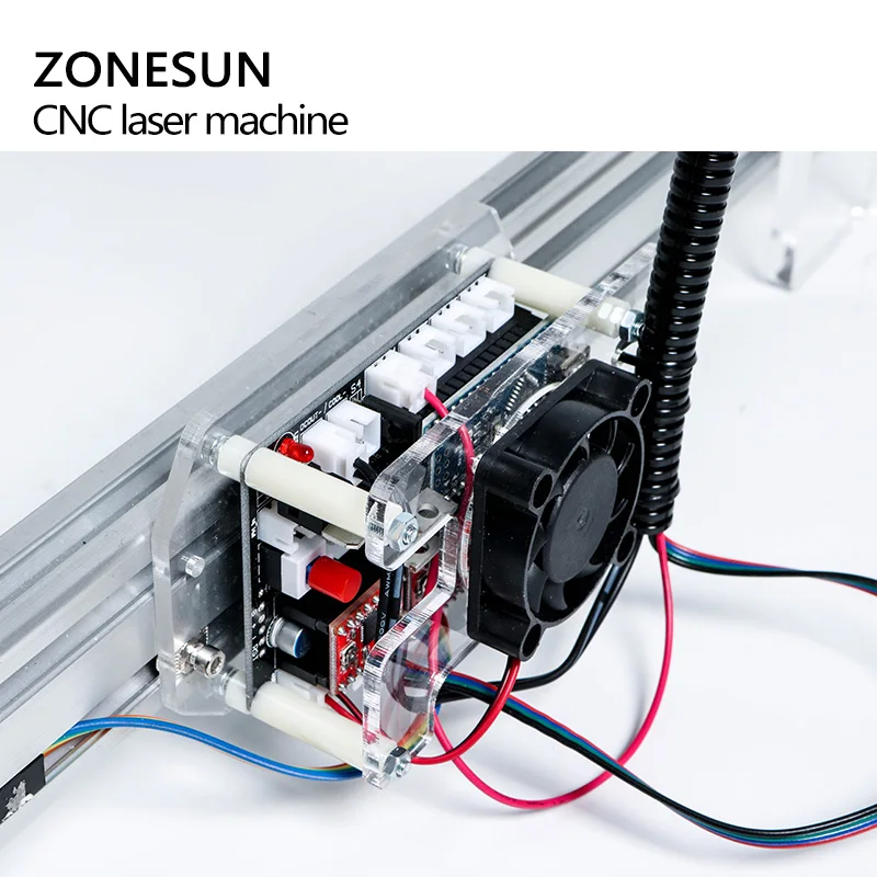 Настольный лазерный гравер ZONESUN 5 Вт Гравировальный режущий станок сделай сам с