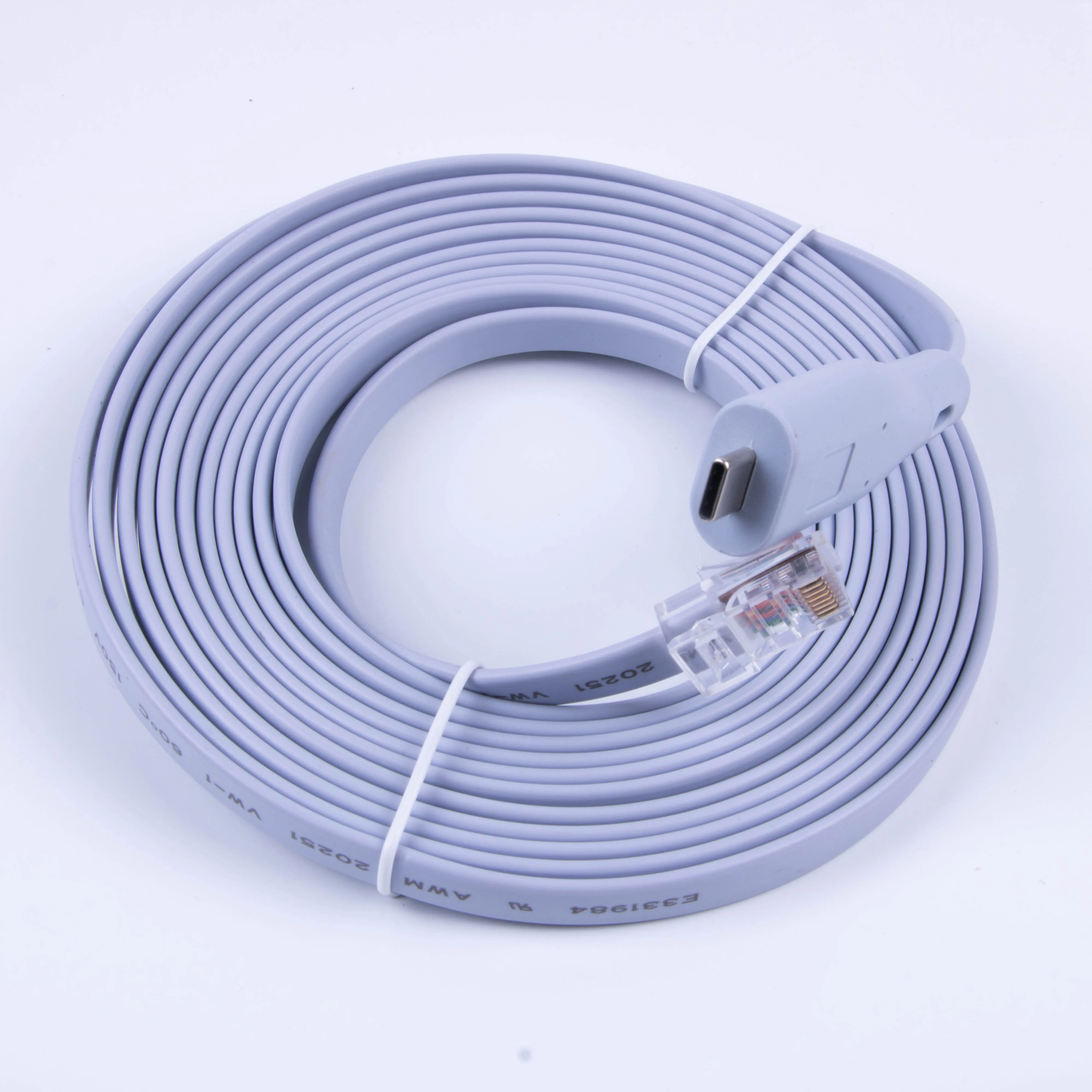 Console Cable USB 6FT FTDI Type-C to Rj45 RS232 For Windows 8/7 Vista MAC Linux Cisco Extension 6ft 12ft Cable