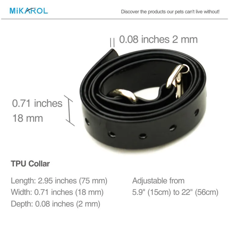 PET998DB TPU Dog Collar