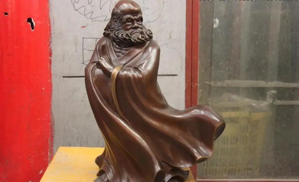 

China Buddhism Copper Bronze India Damour Dharma DaMo Bodhidharma Buddha Statue