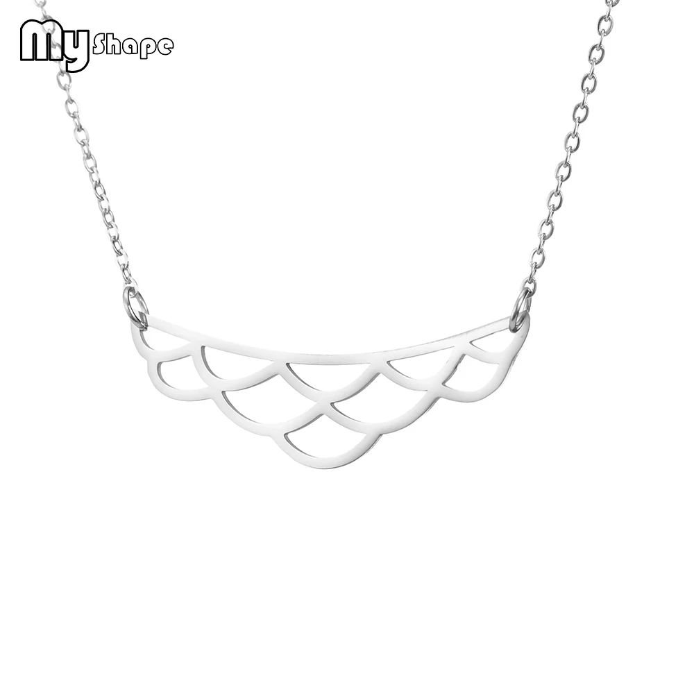 

My Shape trendy hollow decorative chain necklace stainless steel jewelry