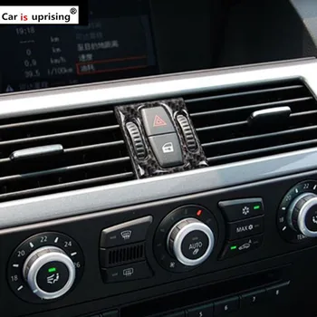 

Car Sticker For bmw e60 Carbon Fiber Car Interior Front air conditioner outlet Decorative Frame Cover Trim 5 series accessories