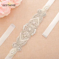 Exquisite Artificial Belts Crystal Rhinestone Pearl Beading Czech Stones Bridal Gown Sash Formal Wedding Evening Dress Belts Exquisite Artificial Belts Crystal Rhinestone Pearl Beading Czech Stones Bridal Gown Sash Formal Wedding Evening Dress Belts