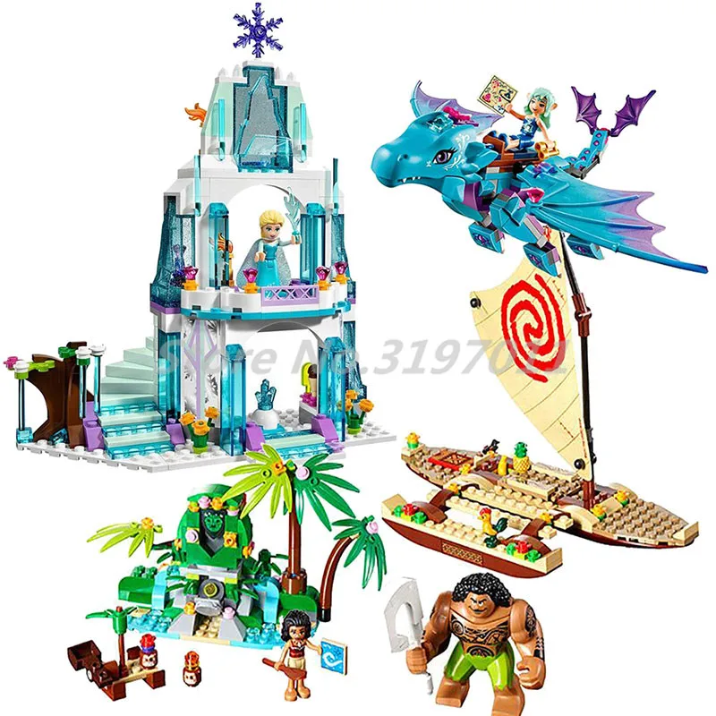 

Castle Building Blocks Mini Street Store Compatible Legoingly Girls Friends City Villa Princess House Moana's Ocean Voyage Toys