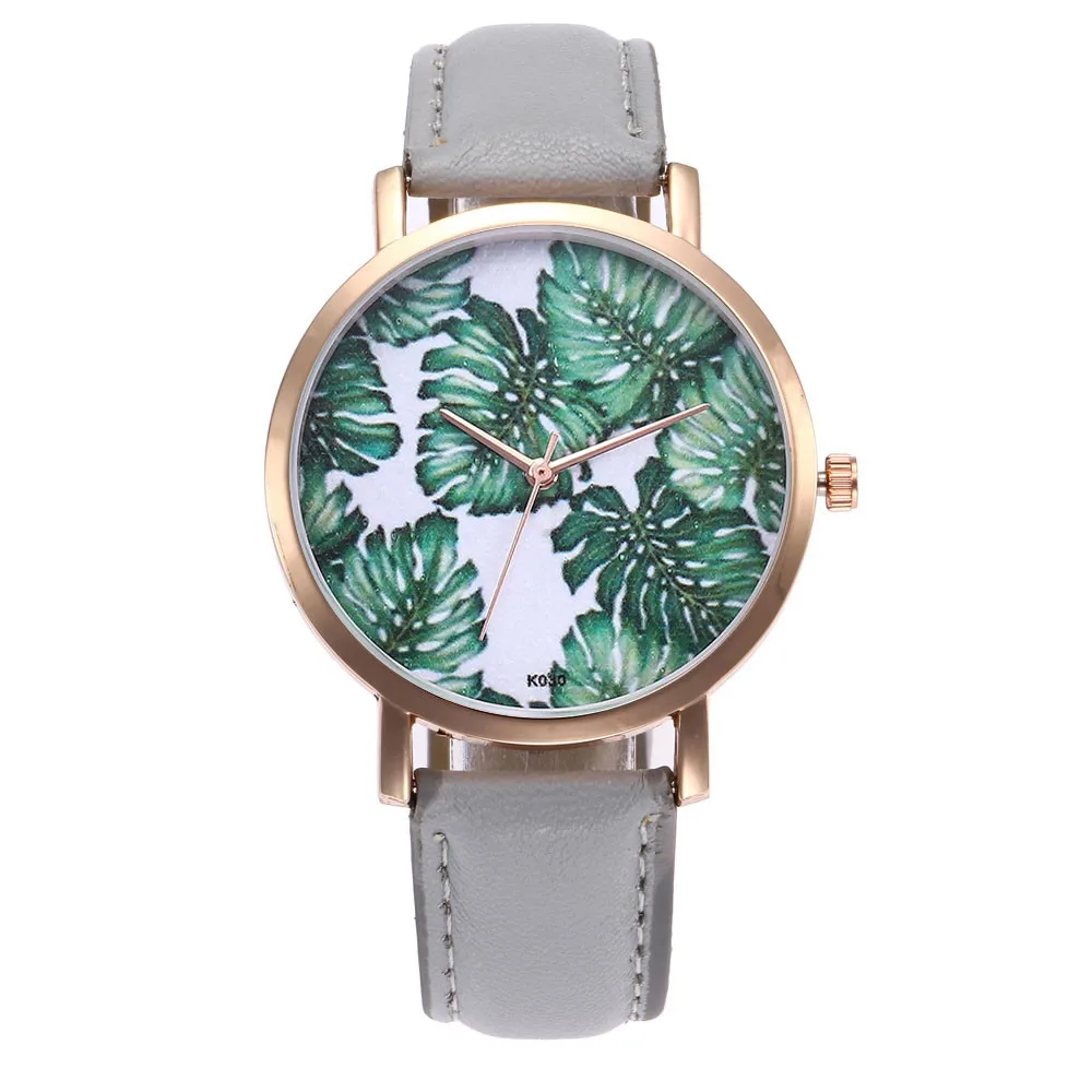 Buy 1 pcs leaf watch Clock Casual Women's Analog