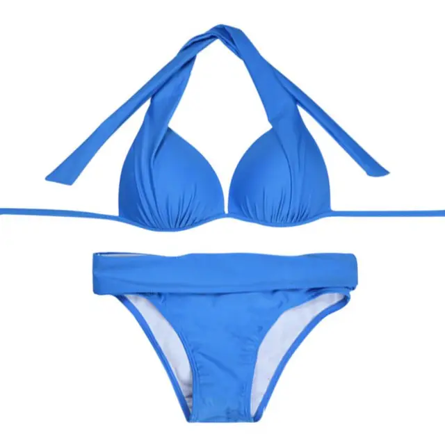 2017 New High Quality Solid Hard bikini swimsuit bikini sets Beachwear