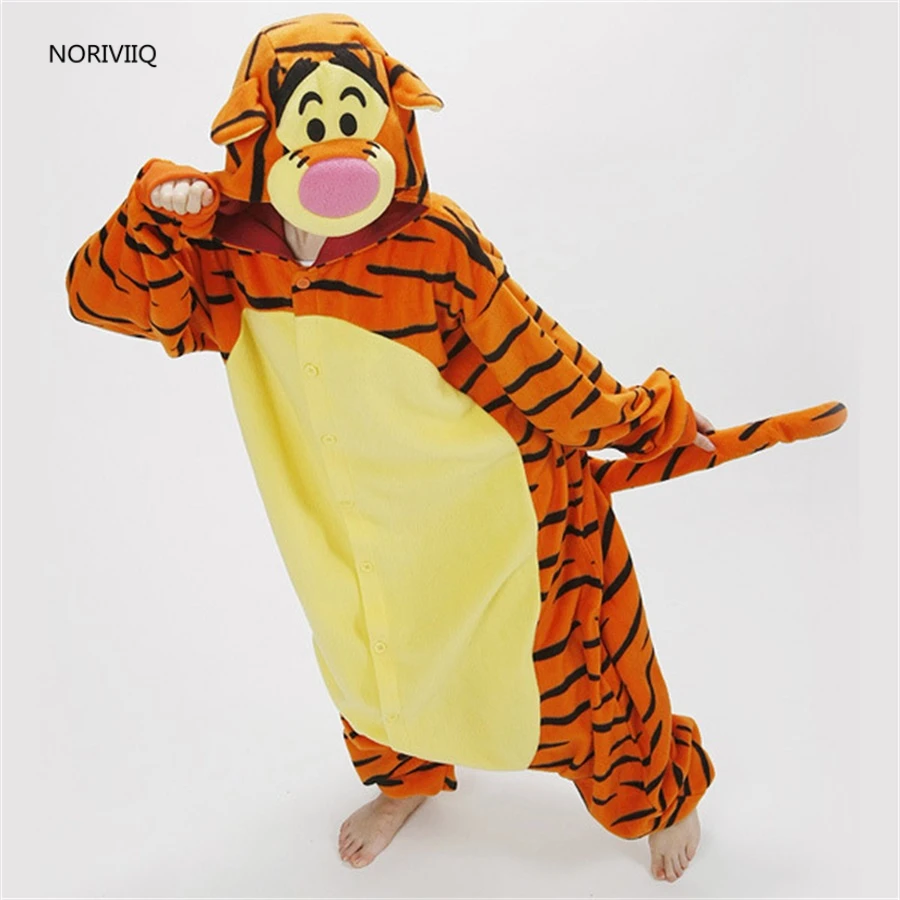 Hot Pyjamas Jump Tiger Unicorn Women/Man Fancy Dress Warm Winter Clothing Pigiami Sleep Animal Pajamas 05 |