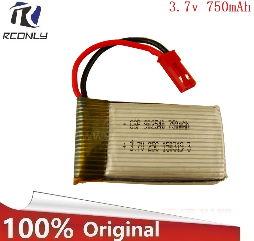 

3.7V 750mAH Remote quadrocopter Lipo Li-po Battery For MJXRC X400 X500 X800 X400 HJ819 X25 3.7V 750 mAH JST plug 902540