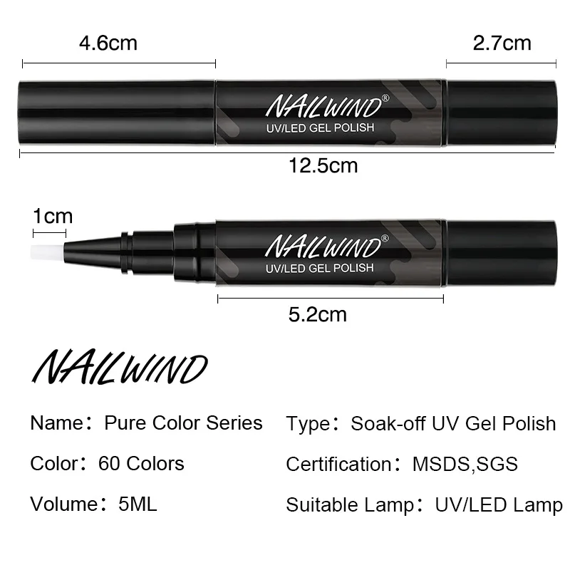 Высококачественная гелевая ручка для лака для ногтей 1 шт. одноцветная переносная долговечная подводка для глаз нетоксичный макияж