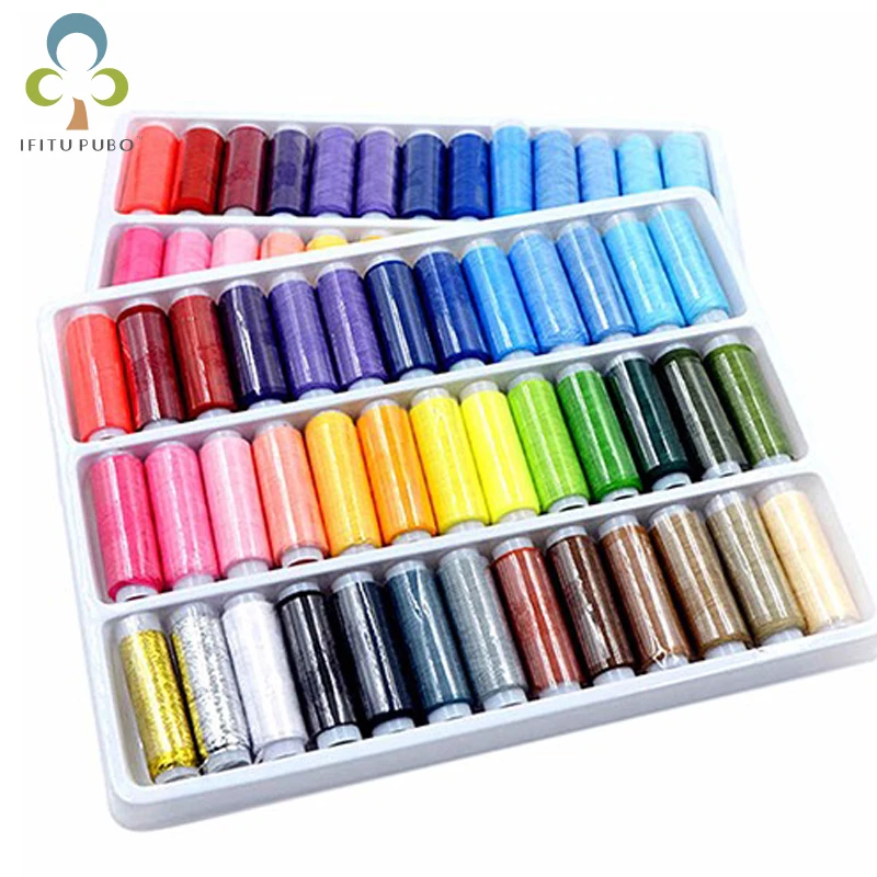 

39 Colors Handmade Sewing Thread Box Set Sewing Machine Knitting Thread Thick Line Hand Stitching Sewing WYQ