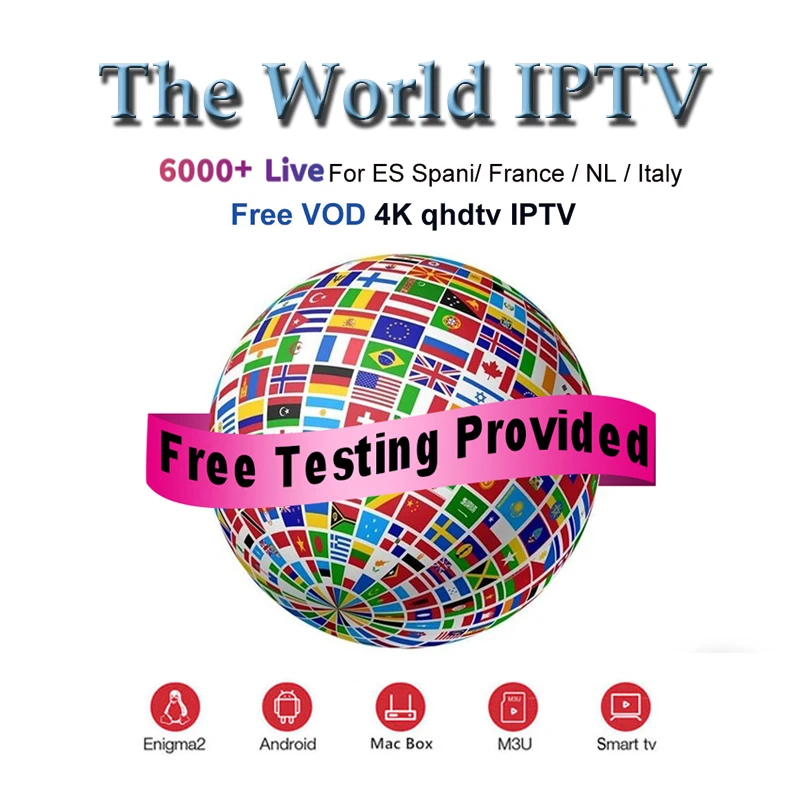

IPTV subscription Europe Full HD free test channel for h96 max tv box french spain UK iptv m3u smart tv android box